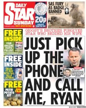 Daily Star Sunday () Newspaper Front Page for 3 February 2019
