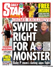 Daily Star Sunday () Newspaper Front Page for 3 April 2022