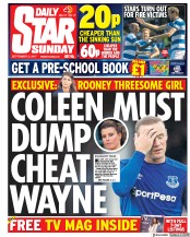 Daily Star Sunday () Newspaper Front Page for 3 September 2017