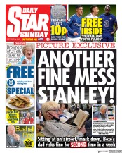 Daily Star Sunday () Newspaper Front Page for 4 October 2020