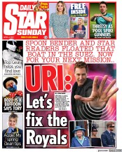 Daily Star Sunday () Newspaper Front Page for 4 April 2021