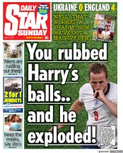 Daily Star Sunday () Newspaper Front Page for 4 July 2021