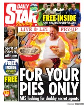 Daily Star Sunday () Newspaper Front Page for 4 September 2022