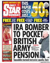 Daily Star Sunday () Newspaper Front Page for 6 March 2016