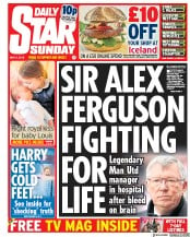 Daily Star Sunday () Newspaper Front Page for 6 May 2018