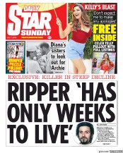 Daily Star Sunday () Newspaper Front Page for 7 July 2019
