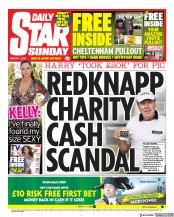Daily Star Sunday () Newspaper Front Page for 8 March 2020