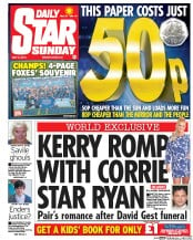 Daily Star Sunday () Newspaper Front Page for 8 May 2016
