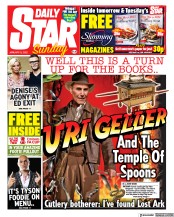 Daily Star Sunday () Newspaper Front Page for 9 January 2022