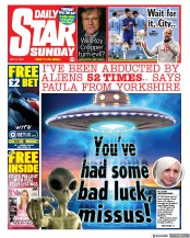 Daily Star Sunday () Newspaper Front Page for 9 May 2021