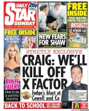 Daily Star Sunday () Newspaper Front Page for 9 September 2018