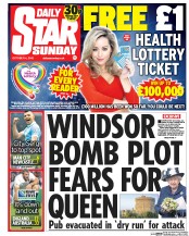 Daily Star Sunday () Newspaper Front Page for 10 October 2015