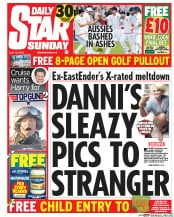 Daily Star Sunday () Newspaper Front Page for 12 July 2015