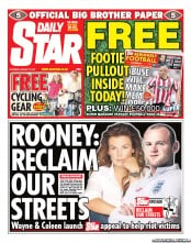 Daily Star Sunday () Newspaper Front Page for 13 August 2011