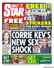 Daily Star Sunday () Newspaper Front Page for 14 December 2013