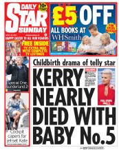 Daily Star Sunday () Newspaper Front Page for 20 April 2014