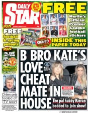 Daily Star Sunday () Newspaper Front Page for 24 January 2015