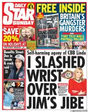 Daily Star Sunday () Newspaper Front Page for 26 January 2014