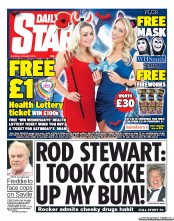 Daily Star Sunday () Newspaper Front Page for 27 October 2012