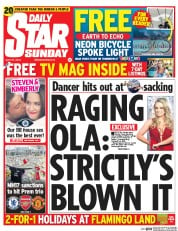 Daily Star Sunday () Newspaper Front Page for 27 July 2014