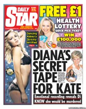 Daily Star Sunday () Newspaper Front Page for 28 September 2013