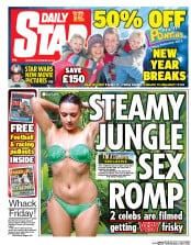 Daily Star Sunday () Newspaper Front Page for 29 November 2014