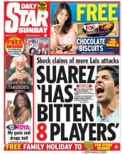 Daily Star Sunday () Newspaper Front Page for 29 June 2014