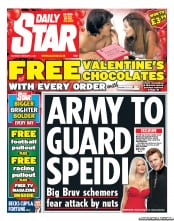 Daily Star Sunday () Newspaper Front Page for 2 February 2013