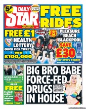 Daily Star Sunday () Newspaper Front Page for 31 August 2013