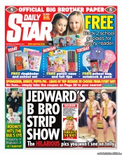 Daily Star Sunday () Newspaper Front Page for 3 September 2011