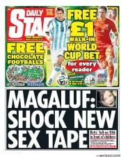 Daily Star Sunday () Newspaper Front Page for 5 July 2014