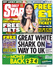 Daily Star Sunday () Newspaper Front Page for 8 March 2014