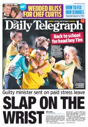 Daily Telegraph (Australia) Newspaper Front Page for 14 June 2013