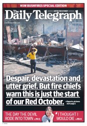 Daily Telegraph (Australia) Newspaper Front Page for 19 October 2013