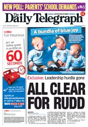 Daily Telegraph (Australia) Newspaper Front Page for 22 June 2013