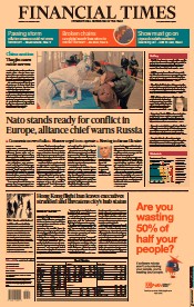 Financial Times () Newspaper Front Page for 10 January 2022