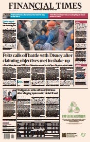Financial Times () Newspaper Front Page for 10 February 2023