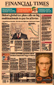 Financial Times () Newspaper Front Page for 10 April 2021