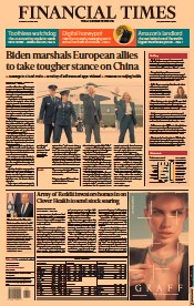 Financial Times () Newspaper Front Page for 10 June 2021