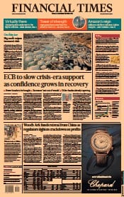 Financial Times () Newspaper Front Page for 10 September 2021