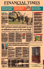 Financial Times () Newspaper Front Page for 11 February 2022