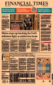 Financial Times () Newspaper Front Page for 11 May 2022