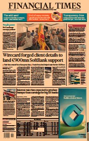 Financial Times () Newspaper Front Page for 11 July 2022
