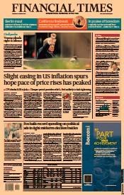 Financial Times () Newspaper Front Page for 11 August 2022