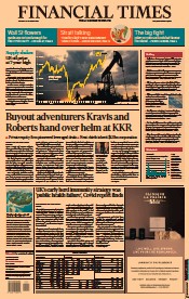 Financial Times () Newspaper Front Page for 12 October 2021
