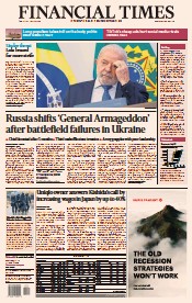 Financial Times () Newspaper Front Page for 12 January 2023