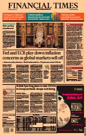 Financial Times () Newspaper Front Page for 12 May 2021