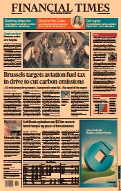 Financial Times () Newspaper Front Page for 12 July 2021