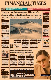 Financial Times () Newspaper Front Page for 13 October 2022