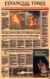Financial Times () Newspaper Front Page for 13 May 2021